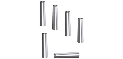 Moule pour cornet de pâte feuiletée, inox, set de 6