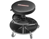 Tabouret pneumatique, avec roulettes