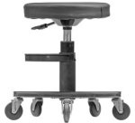 Tabouret pneumatique, avec roulettes