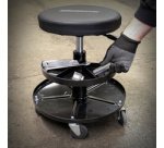 Tabouret pneumatique, avec roulettes