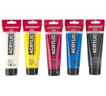ROYAL TALENS AMSTERDAM Set de peinture acrylique, 5x 120 ml