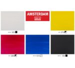 ROYAL TALENS AMSTERDAM Set de peinture acrylique, 5x 120 ml