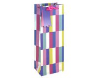 Sac pour bouteille 'Bandes holographiques'