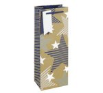 Cadeautas voor fles 'Kraft sterren'