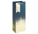 Cadeautas voor fles 'Patina groen/goud'
