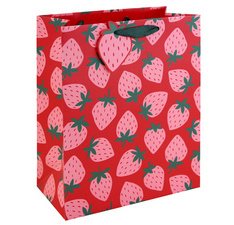 Sac cadeau 'Fraises', large