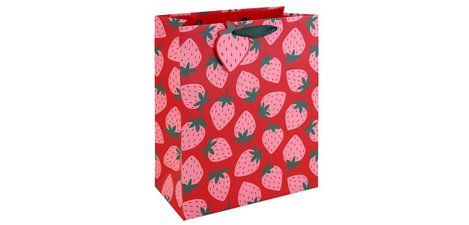 Cadeautas 'Aardbeien', groot