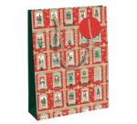 Clairefontaine Gift Bag - 21.5x10.2x25.3cm - Red/Green
