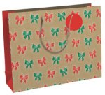 Clairefontaine Gift Bag - 21.5x10.2x25.3cm - Red/Green