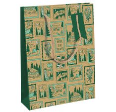 Clairefontaine Gift Bag - 21.5x10.2x25.3cm - Explore - Green