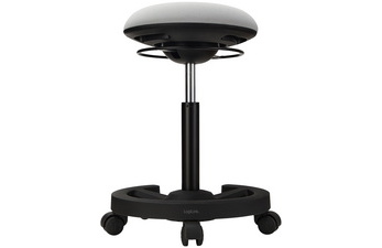 Dynamic swivel stool, black