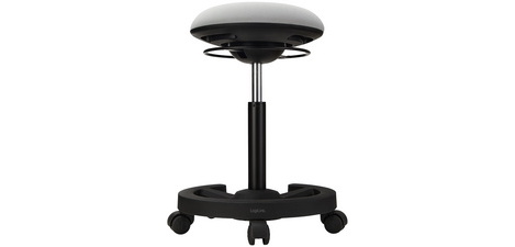 Dynamic swivel stool, black