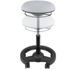 Dynamic swivel stool, black