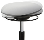 Dynamic swivel stool, black