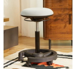 Dynamic swivel stool, black