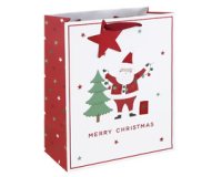 Kerstcadeauzak 'Merry Xmas', groot