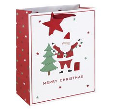 Sac cadeau de Noël 'Merry Xmas', large