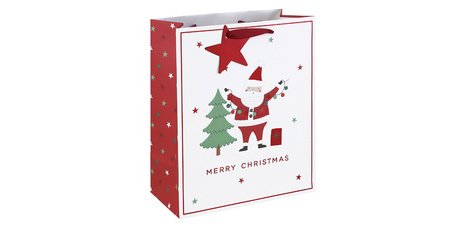 Kerstcadeauzak 'Merry Xmas', groot