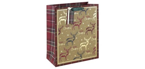 Kerstcadeautas 'Hert', groot