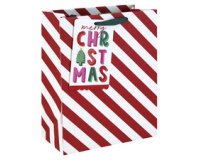 Christmas Gift Bag 'Stripes', Large