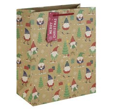 Sac cadeau de Noël 'Gnome', large