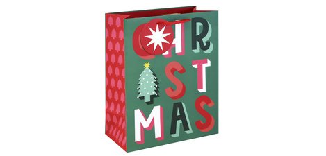 Kerstcadeautas 'Christmas', groot