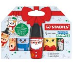 BOSS MINI Textmarker Frosty Friends, Etui mit 5 Stück