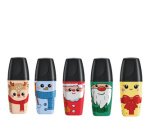 BOSS MINI Textmarker Frosty Friends, Etui mit 5 Stück