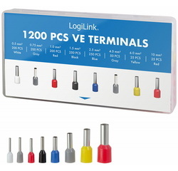 LogiLink Set d'embouts de câblage, 1.200 pièces