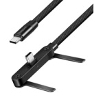 Câble charge & données USB 2.0 avec support, noir