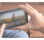 Câble charge & données USB 2.0 avec support, noir