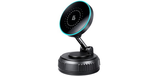 Support magnétique de smartphone pour voiture, noir