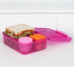 LUNCHBOX Bento Lunch Box, 1.65 liter, assorted