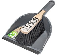 Veegborstel en blik met lipje 'GoGreen extra"