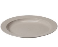 Assiette plate BIO, diamètre: 250 mm, gris
