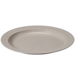 Assiette plate BIO, diamètre: 250 mm, gris