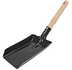 Schop voor steenkoolkorrels in metaal