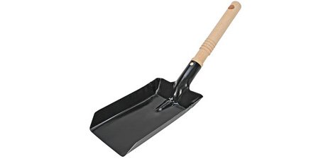 Metal coal pellet shovel