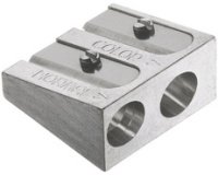 Slijper FABER-CASTELL twee gaatjes in zilverkleurig metaal