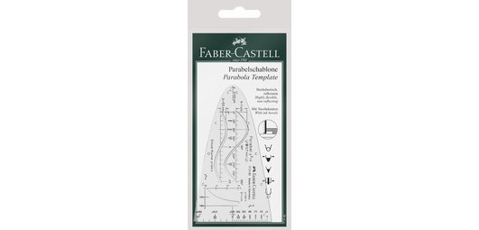 FABER-CASTELL Parabole, transparent, plastique