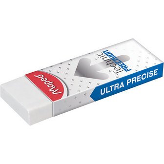 Gomme en plastique Technic PRECISION, blanc