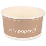 Bol à salade Only Paper, rond, 1,0 litre, marron