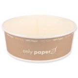 Bol à salade Only Paper, rond, 1,3 litre, marron