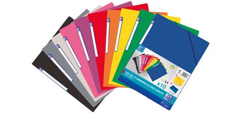 Chemise à élastique Top File+, pack de 10, standard