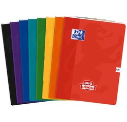 Cahier à pochettes DUO, 240 x 320 mm, seyès, 96 pages