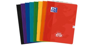 Cahier à pochettes DUO, 240 x 320 mm, seyès, 96 pages