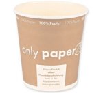 Suppe Tasse Only Paper, rund, 450 ml, braun