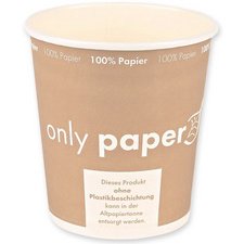 Tasse à soupe Only Paper, rond, 450 ml, marron