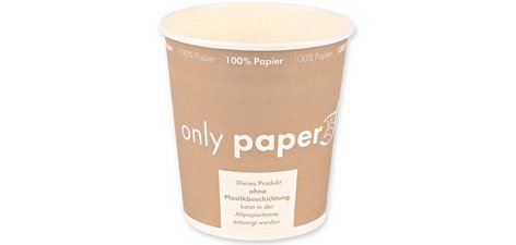 Suppe Tasse Only Paper, rund, 450 ml, braun
