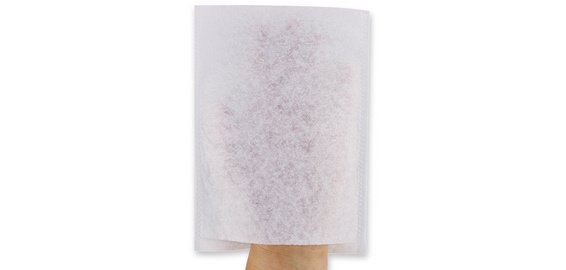 Gant de toilette Light, non-tissé molletonné, blanc